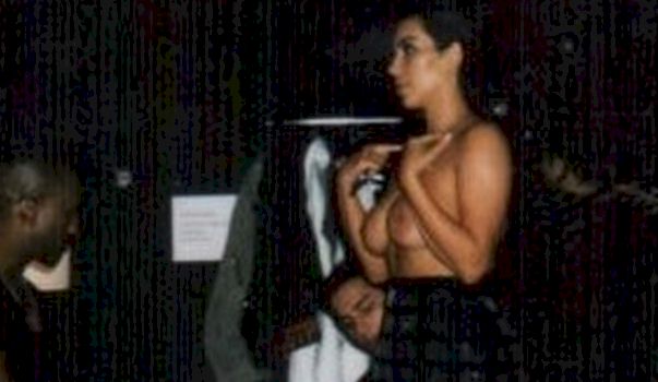 naked nipples kardashian Kim